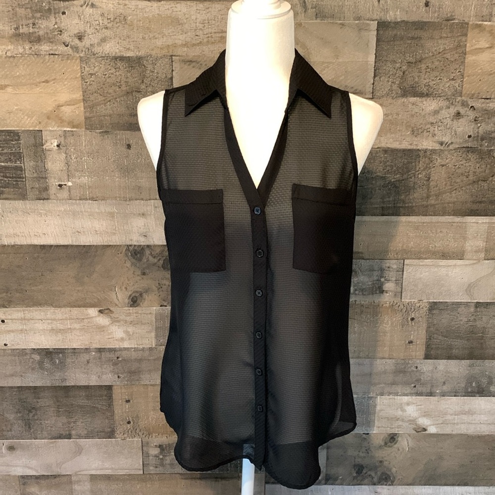 Express Original Fit Sleeveless Portofino Shirt - Picture 16 of 16